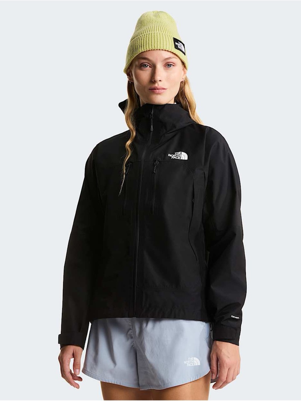 THE NORTH FACE Black Valley View Hooded Weatherproof Ski Jacket Size XS